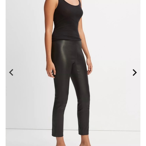 Vince Stretch Leather Leggings | Real Leather | Size M | Quiet Luxury - Picture 11 of 13